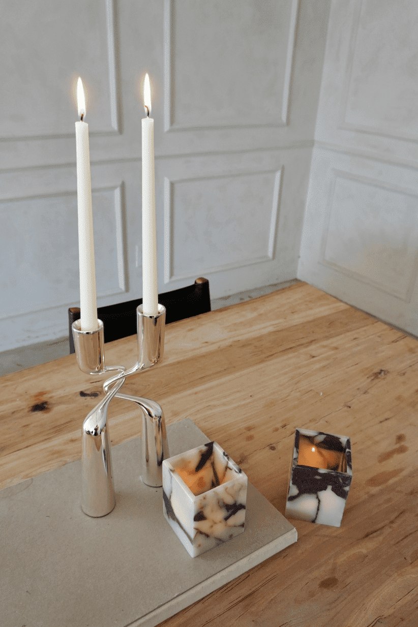 Tera Candle Holder & Jar