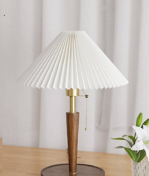 Hokia Wood Table Lamp - Vintage Style Danish Wood Lamp – HueGah Home