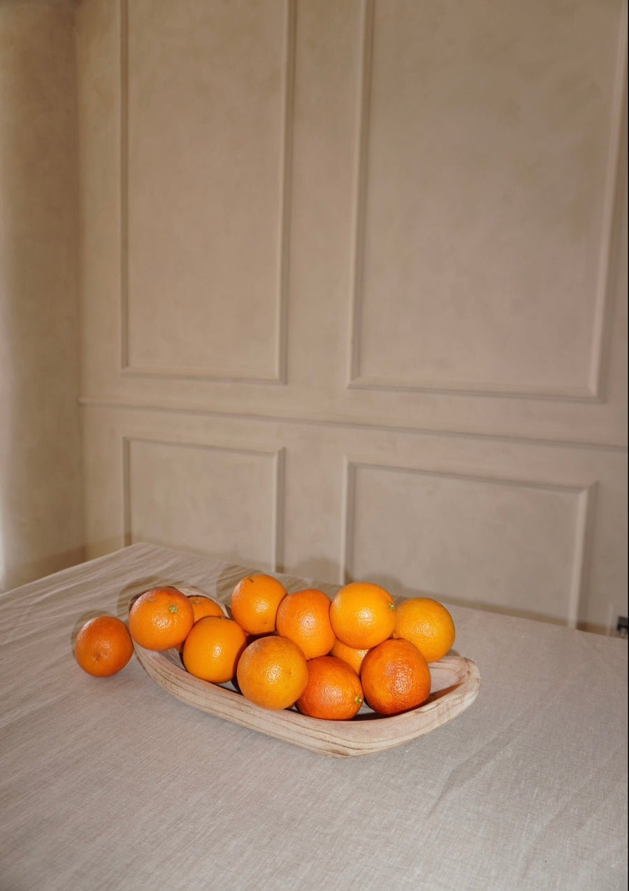 Hand Carved Paloma Wood Bowl by HueGah Homes